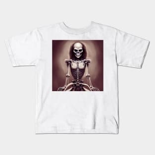 Ballet Skeleton Gothic Dancing Bones Kids T-Shirt